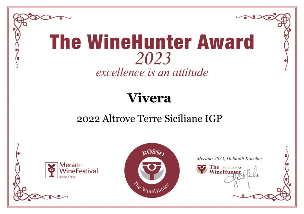 The Wine Hunter 2023 Vivera 2022 Altrove Terre Siciliane IGP