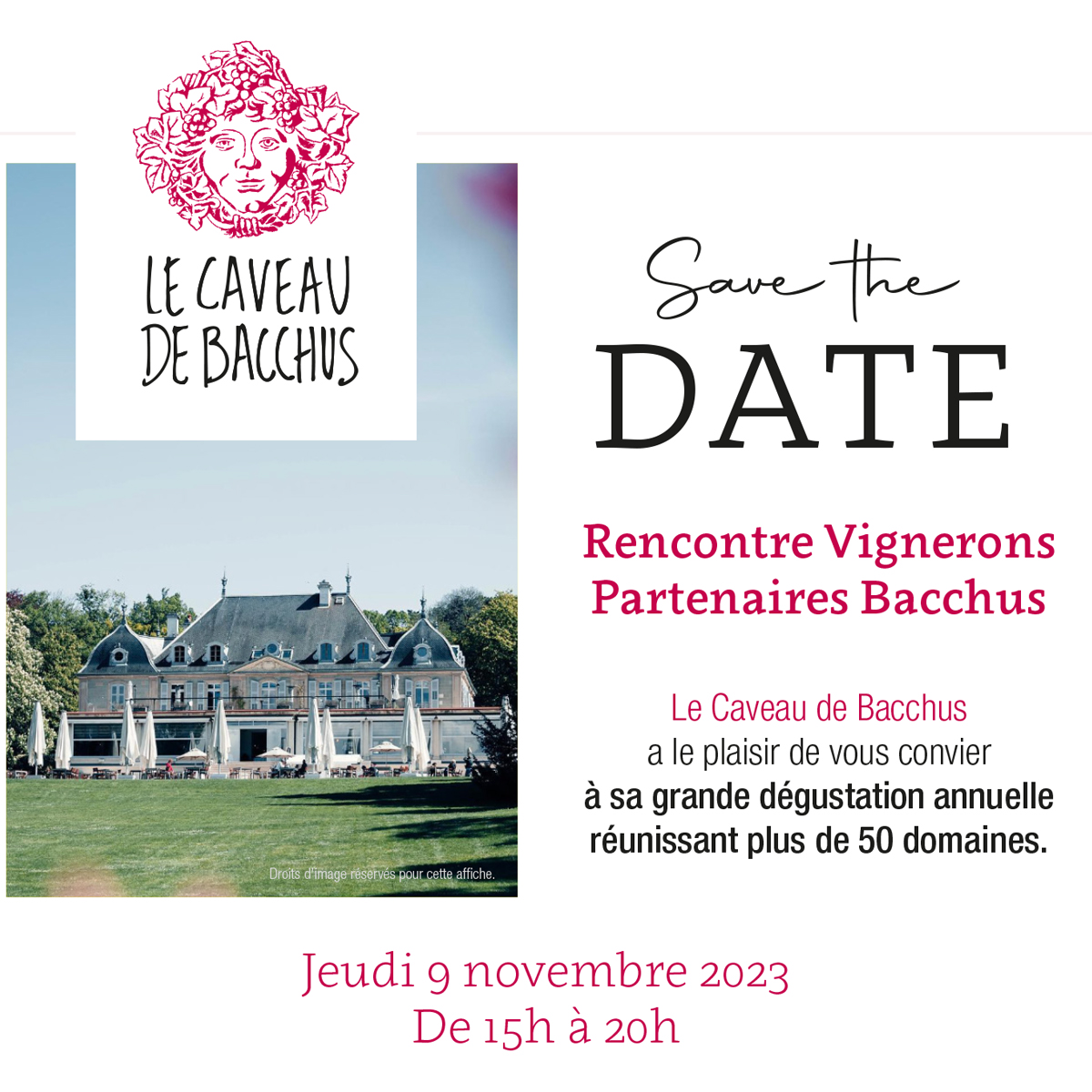 Le Caveau de Bacchus: Grande Dégustation Annuelle - Rencontre Vignerons - Save the Date!